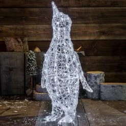 Cheapest 😉 Noma 1m White Acrylic Penguin With 160 White LEDs 🛒