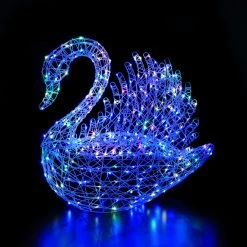 Coupon โญ Noma 1m White Rattan Serpentine Swan With Colour Changeable LED's And Remote Control ๐