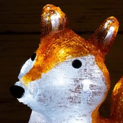 Best Sale 👍 Lumineo Acrylic Fox With 30 White LEDs Battery Powered 👍 -UK Christmas World Sales Store 491090new2