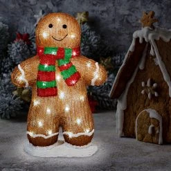 Cheapest 🔥 Lumineo Acrylic Gingerbread Boy With 48 White LED Lights 🤩