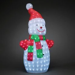 Coupon ✨ Konstsmide 90cm Acrylic Snowman With Scarf And 200 LEDs 🤩
