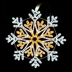 Outlet 😉 Festive Decorations 90cm LED Snowflake Display XP Silhouette Motif ⌛