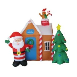 Best deal 😀 Snowtime 1.8M Inflatable House With Santa & 🎄 Christmas Tree 😀