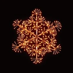 Best Pirce 🎉 Premier 60cm Rose Gold Starburst Snowflake With 300 Warm White LEDs ❤️