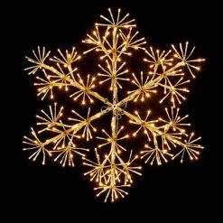 Brand new 🎉 Premier 60cm Gold Starburst Snowflake Light With 300 Warm White LEDs 👏