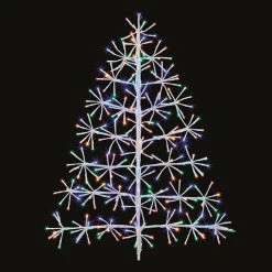 Best reviews of 😉 Premier 90cm White Starburst 🎁 Christmas Tree With 296 Multi Coloured Twinkling LEDs ⭐