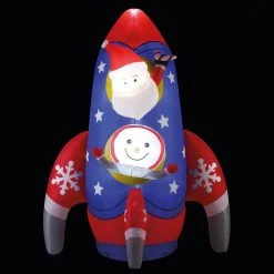 Top 10 ❤️ Premier 3m Giant Santa And Snowman In Space Rocket 🎁 Christmas Inflatable ⌛