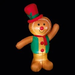 Best deal 🥰 Premier 1.8m LED Lit Gingerbread Man ❄ Christmas Inflatable 👏