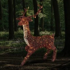 Best deal โ Premier 1.4m Soft Acrylic Brown Reindeer Lit With 300 Warm White Twinkling LEDs ๐