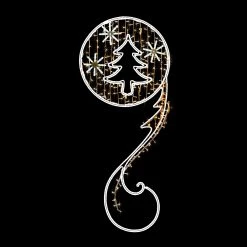 Wholesale 🔥 Blachere 2.45m Commercial 🎅 Christmas Tree Swirl Lamp Post Silhouette Motif (Refurbished) 😀