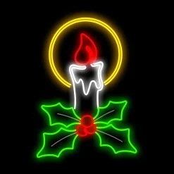 Top 10 ⭐ Festive Decorations 1m LED 🎁 Christmas Candle With Holly Sprig XP Silhouette 👍 -UK Christmas World Sales Store Lamppostorwallmountedmotif.SC 800511.Candle.1mx71cm.230v.SKU 63025