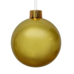Brand new 👍 UK ❄ Christmas World 70cm Gold Inflatable ❄ Christmas Tree Bauble With Hanger ⭐